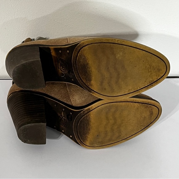 Lucky Brand Esperanza Boots Leather Sesame Ankle Boots - Picture 5 of 9